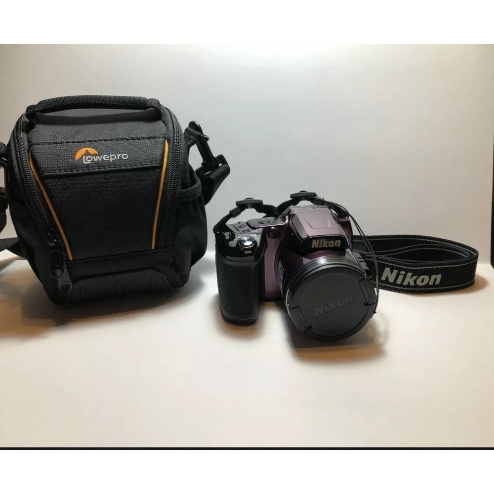 Nikon COOLPIX L830 16.0MP 34x Zoom Camera Plum W/ Bag Purple Excellent Condition